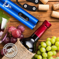 Thumbnail for Electric Wine Opener Rechargeable Set – Cordless Electric Wine Bottle Opener with Foil Cutter – Automatic Wine Opener Electric Corkscrew – Electric Wine Openers Rechargeable Wine Opener, Wine Gift Set