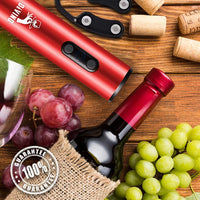 Thumbnail for Electric Wine Opener Rechargeable Set – Cordless Electric Wine Bottle Opener with Foil Cutter – Automatic Wine Opener Electric Corkscrew – Electric Wine Openers Rechargeable Wine Opener, Wine Gift Set