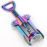 Thumbnail for Solid and Well Made Wing Corkscrew Rainbow Wine Opener and Beer Opener, Multifunctional Wine Corkscrew Opener