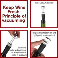 Thumbnail for Wine Pourer and Stopper,Wine Aerator Pourer Spout,Liquor Bottle Pourers and Vacuum Wine Saver Pump Keep Fresh,Wine Pourer No Drip with Wine Aireators Pourer,Aerating Pourer with Decanter Spout (1)