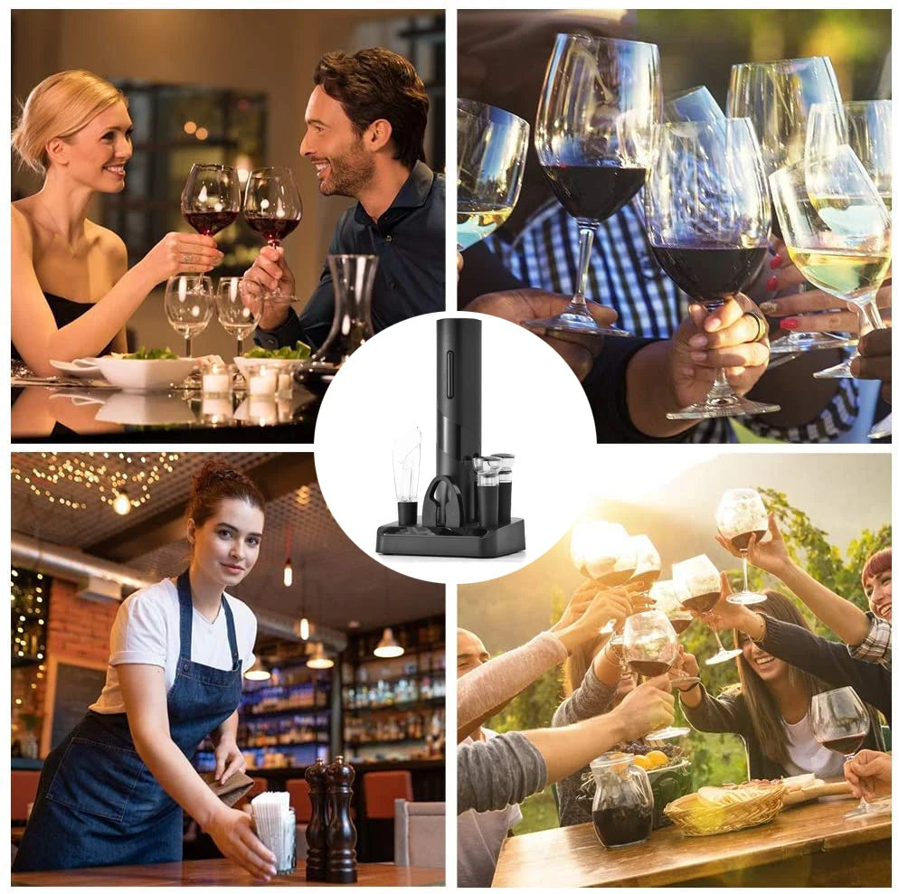 Newest Electric Wine Opener Automatic Corkscrew Wine Bottle Opener Bar Kitchen Tools Rechargeable & Battery Style Wine Corkscrew