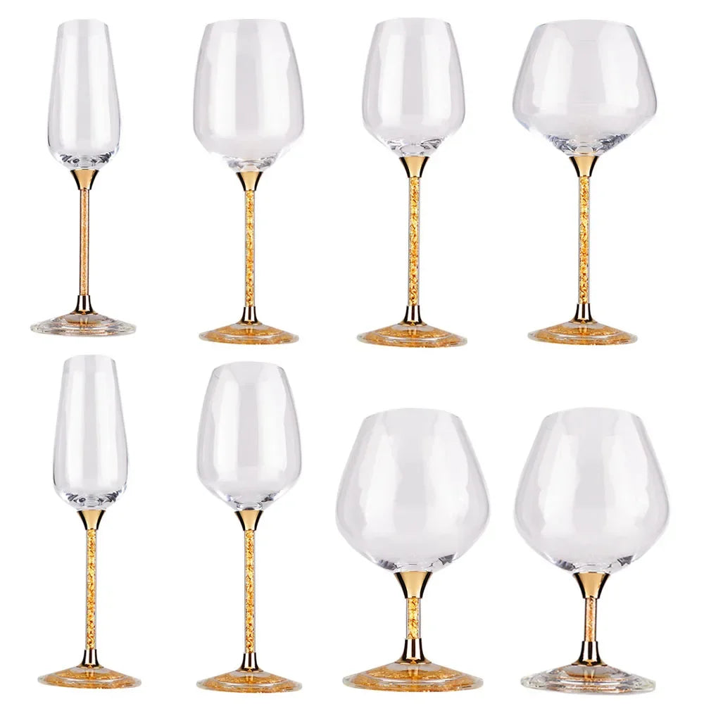 Promotional Wine Glasses Stained Glass Stand Crystal Wedding Grooms Glasses Decoration Goods for Creativity Fashion Home Glass