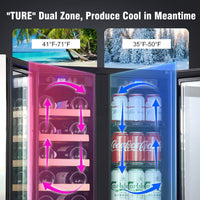 Thumbnail for 24 Inch Wine and Beverage Refrigerator, Built-In & Freestanding with Digital Control, Hold 20 Bottle and 50 Cans