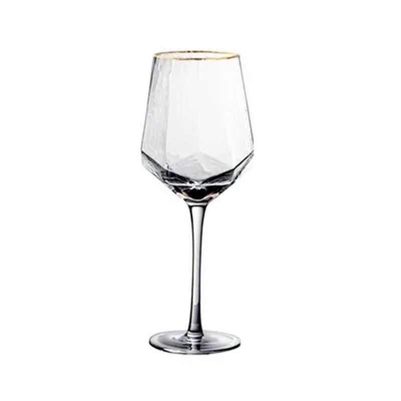 300-550Ml Creative Wine Glass Champagne Glass Wine Glass Hotel Home Simple Diamond Glass Goblet