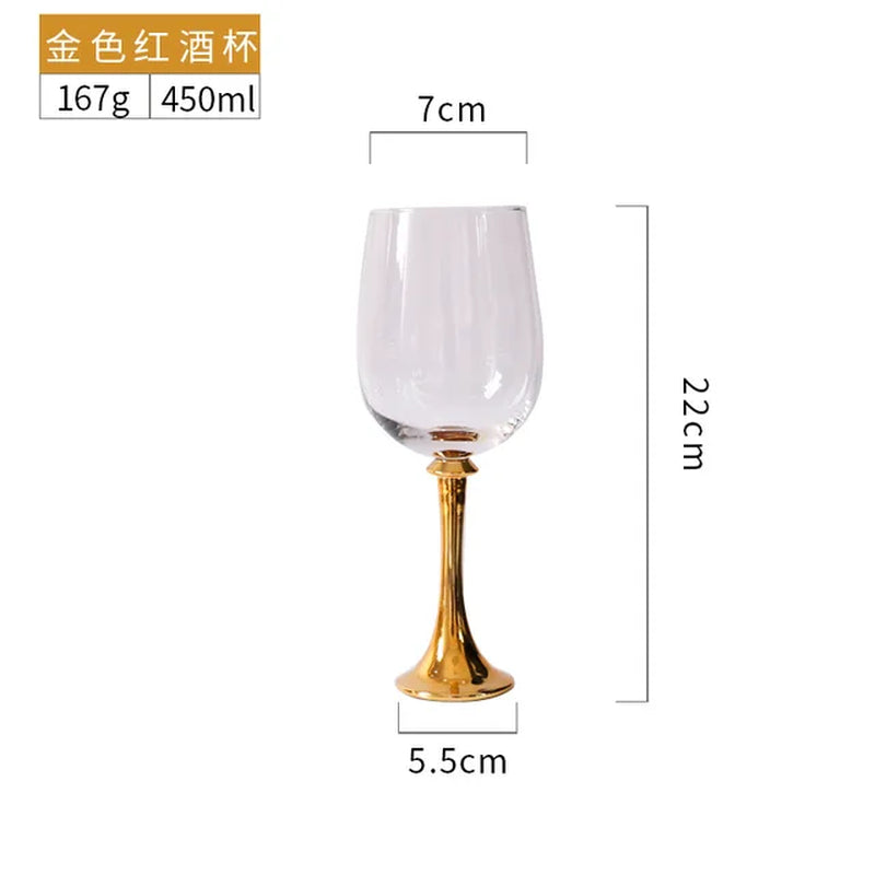 Creative Glass with Diamond Wine Glass Crystal Tall Wine Glass Champagne Glass Home Restaurant Wine Glass Party Banquet Glass