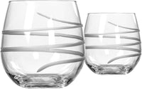 Thumbnail for Twist Stemless Red Wine Glass 16.75 Oz - Made in the USA - Tumbler Wine Glasses - Lead-Free Glass - Etched Stemless Wine Glasses (Set of 2)