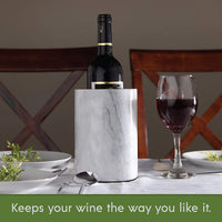 Thumbnail for Marble Wine Chiller Bucket - Wine & Champagne Cooler for Parties, Dinner – Keep Wine & Beverages Cold – Holds Any 750Ml Bottle - Ideal Gift for Wine Enthusiasts