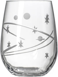 Thumbnail for Space Stemless Wine Glass 17 Ounces | Lead-Free Glass | American Made Glass Design | Etched Tumbler Glasses | Planets and Stars - for the Space Enthusiast'S Thirst (Set of 4)