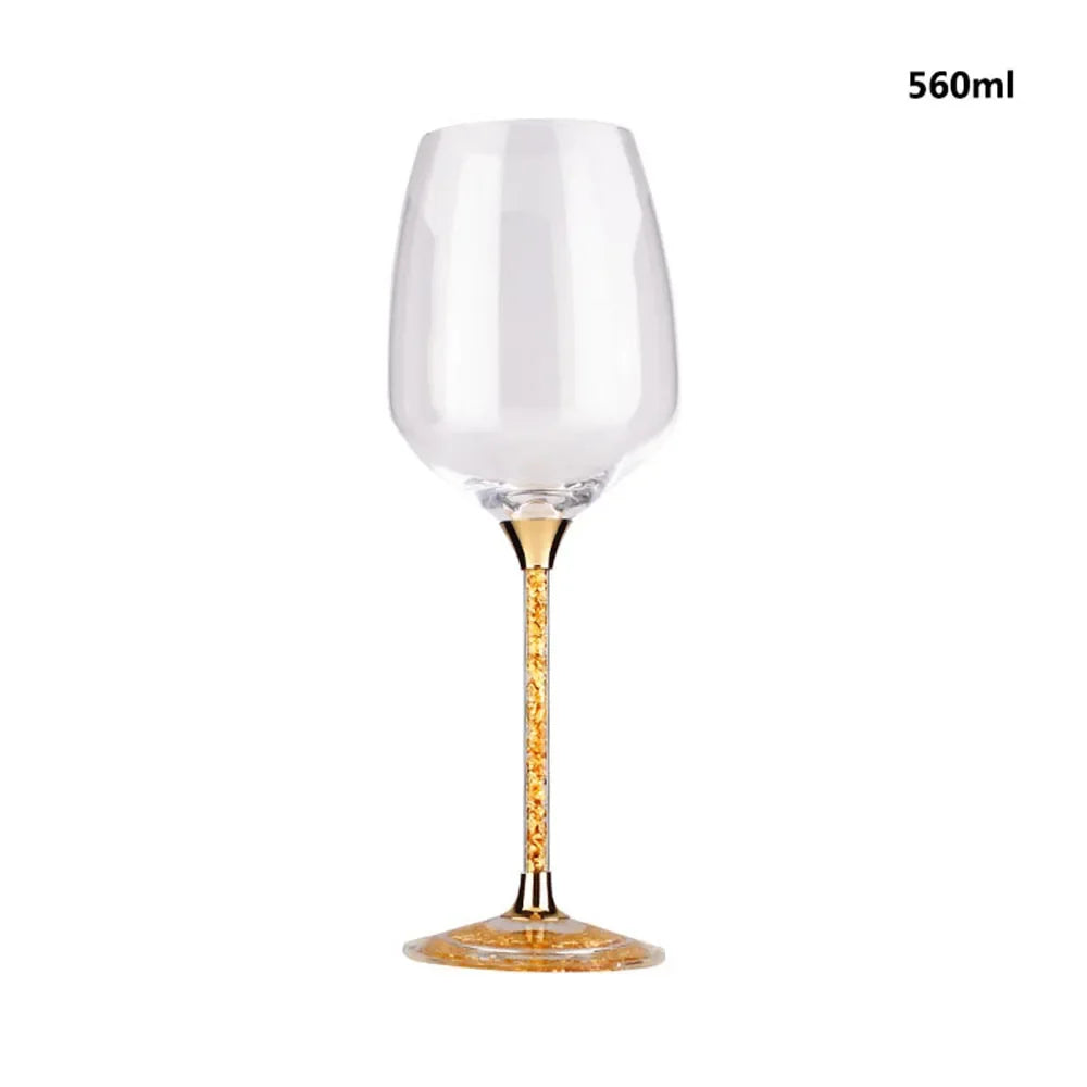 Promotional Wine Glasses Stained Glass Stand Crystal Wedding Grooms Glasses Decoration Goods for Creativity Fashion Home Glass