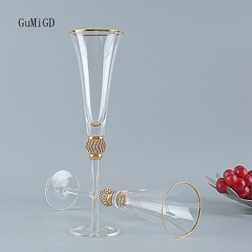 Crystal Cocktail Glass Champagne Glass Red Wine Glass Phnom Penh Red Wine Glass Enamel Wedding Goblet