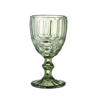 Thumbnail for Retro Colored Wine Glasses Drink Water Cup with Multi-Color Diamond Pattern Goblet Glass