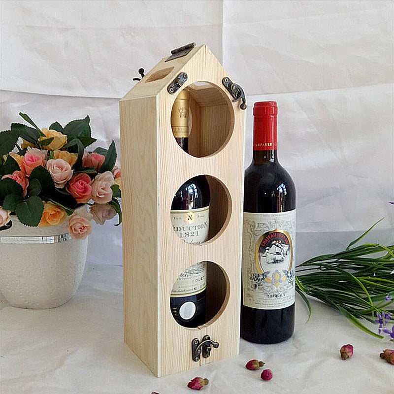 High Quality Wooden Wine Bottle Rack Creative and Practical Red Wine Rack Living Room Decoration Cabinet Red Wine Storage Rack