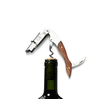 Thumbnail for Rosewood Wood Handle Stainless Red Wine Corkscrew Double Hinge Waiters Corkscrew Wine Bottle Opener for Bartenders