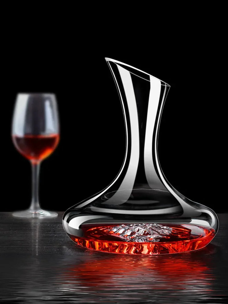 1800Ml Decanter Mountain Style Set Wine Gift Box Crystal High Grade Wine Decanter Gift Box Harp Swan Decanter Wine Separator