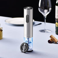 Thumbnail for Electric Wine Opener Rechargeable Battery Operated Wine Bottle Opener with Foil Cutter Automatic Wine Openers Electric Corkscrew Wine Opener for Wine Lovers, Stainless Steel