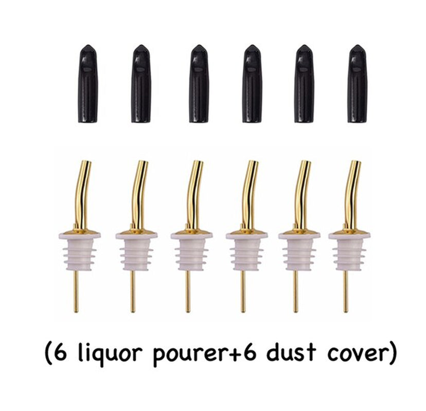 Wine Pourer Stopper Bottle Pourer Pourers for Liquor Bottle Bottle Stopper with Tapered Spout Bar Accessories Set of 12