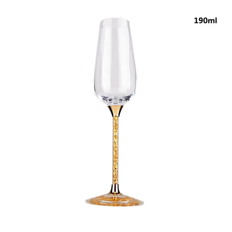 Promotional Wine Glasses Stained Glass Stand Crystal Wedding Grooms Glasses Decoration Goods for Creativity Fashion Home Glass