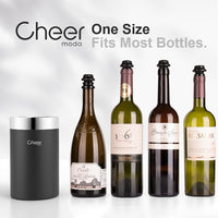 Thumbnail for Wine Chiller - Premium Iceless Wine Cooler, Keeps All 750Ml Bottles Cold for Hours, Elegant Insulated Champagne Bucket & Wine Bottle Cooler Ice Bucket, Black