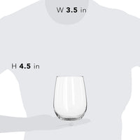 Thumbnail for Stemless 12-Piece Wine Glass Party Set for Red and White Wines