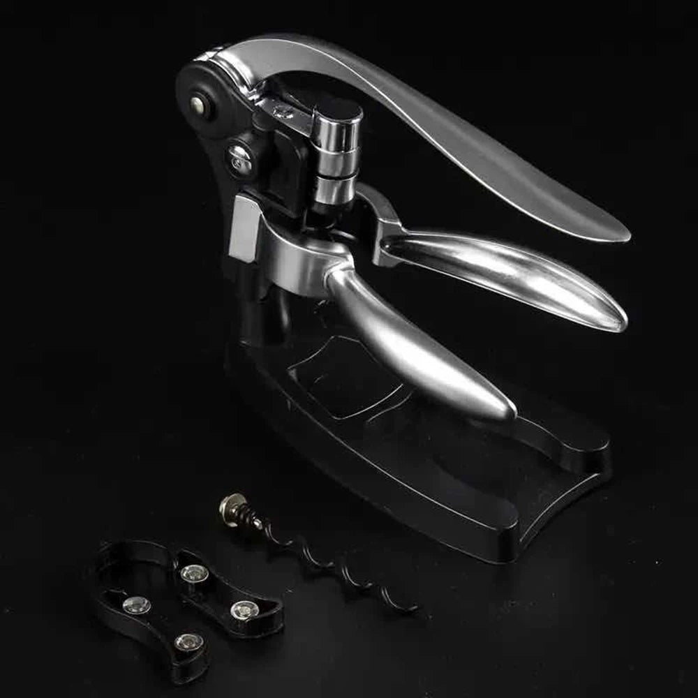 Professional Zinc Alloy Power Wine Opener Bottle Corkscrew Opener Built-In Foil Cutter Premium Rabbit Lever Corkscrew for Wine